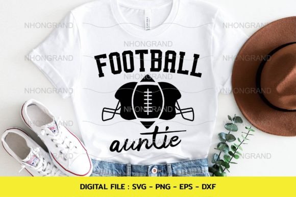 Aunt Auntie Love American Football Svg Graphics Review