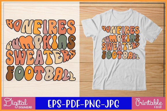 Bonfires Pumpkins Sweaters Football Graphics & Crafts