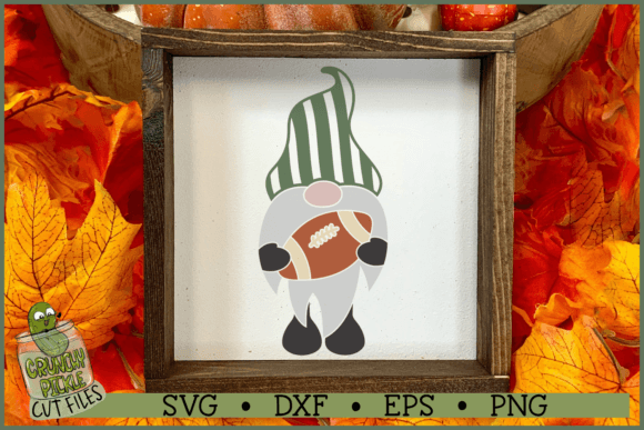 Fall Gnome with Football SVG: Graphics for Crafts