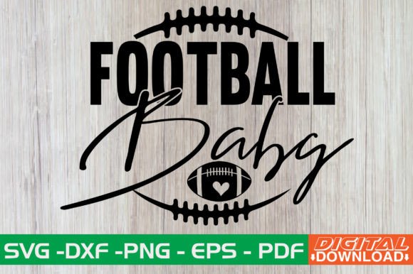 Football Baby SVG Design for Crafts & Graphics