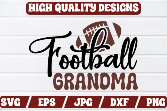 Football Grandma SVG Craft for Graphics and Crafts