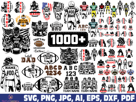 Football Player Svg: Graphics for Crafts