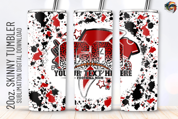 Go Football Red White Tumbler Wrap Graphics Review