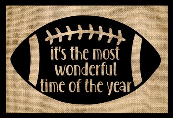 Most Wonderful Time of the Year Football Graphics
