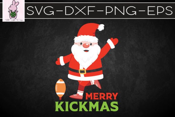 Ugly Christmas Football Kicker Team Graphics for Crafts